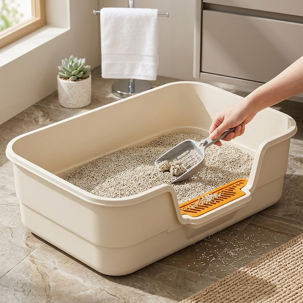 High-Fence Cat Litter Box