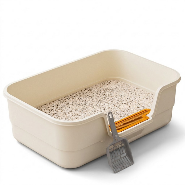 High-Fence Cat Litter Box