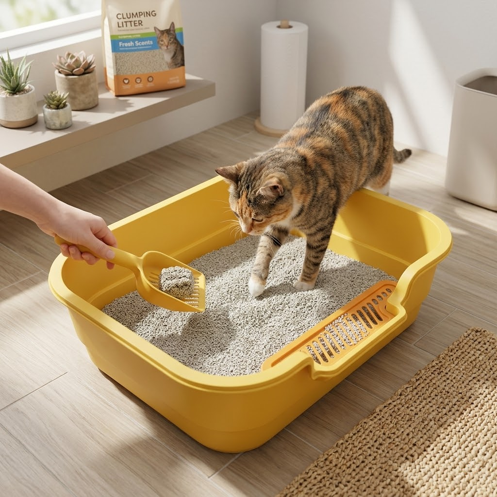 High-Fence Cat Litter Box