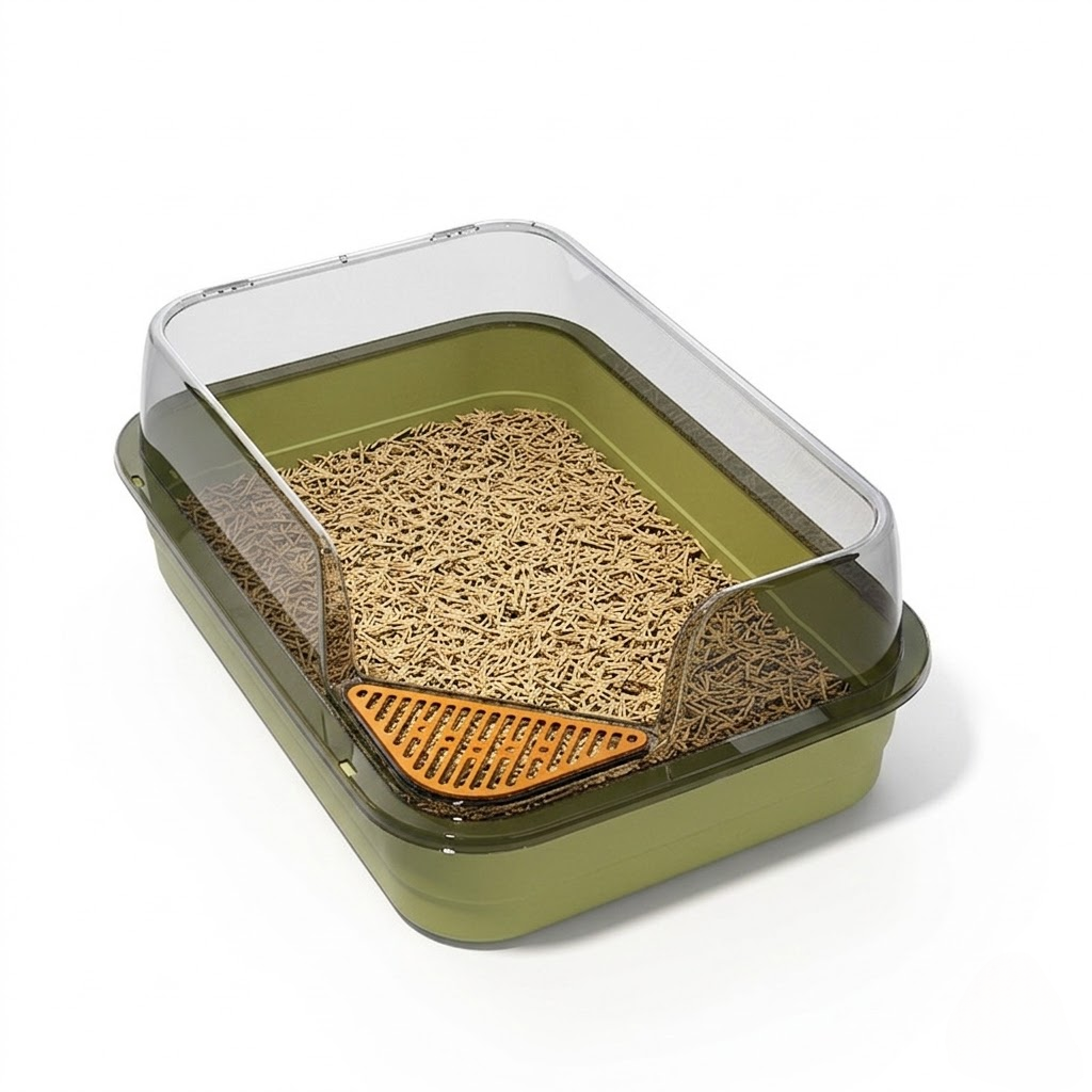 Closed Cat Litter Box