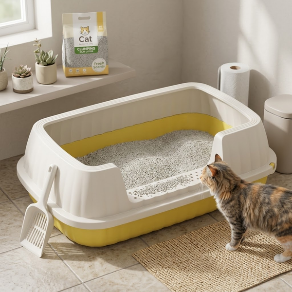 Large-Sized Cat Litter Box