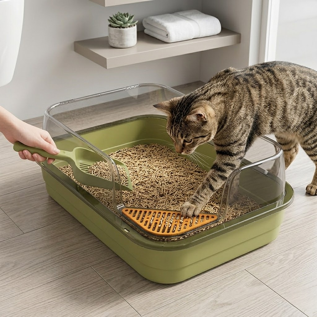 Closed Cat Litter Box